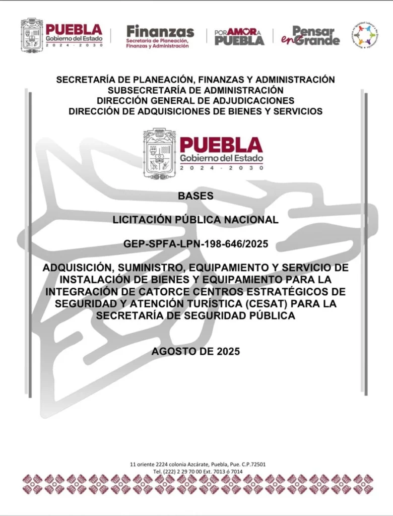 El Gobierno de Puebla instalará más Cesat. 