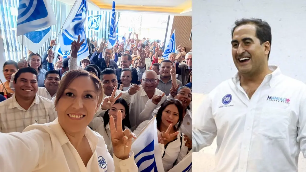 Lupita Leal y Manolo Herrera se registran como candidatos a la dirigencia municipal del PAN 
