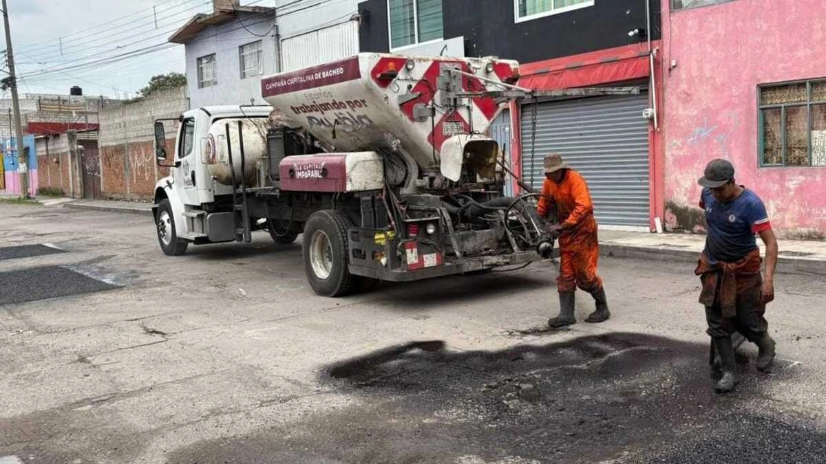 Van más 110 mil baches atendidos en Puebla capital  