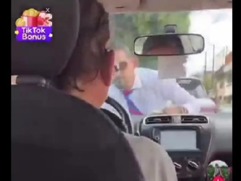 VIDEO: Conductor de DiDi choca y huye con el afectado en el cofre