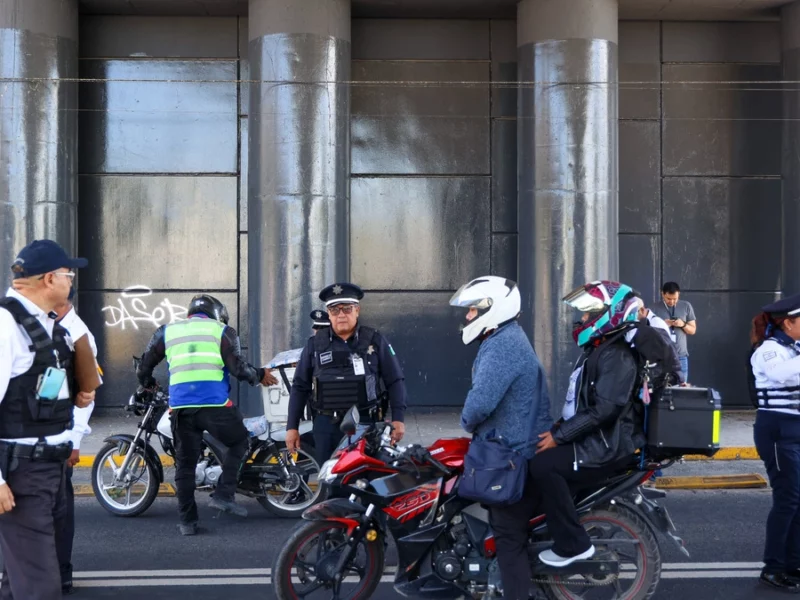 En operativos han multado a 2 mil motociclistas de Puebla por circular sin licencia  