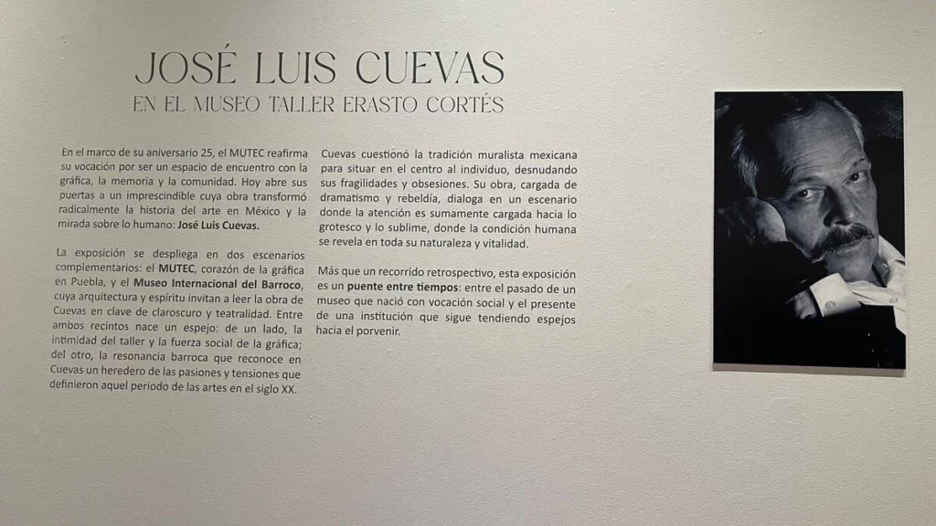 Llegarán las obras de José Luis Cuevas a Puebla.