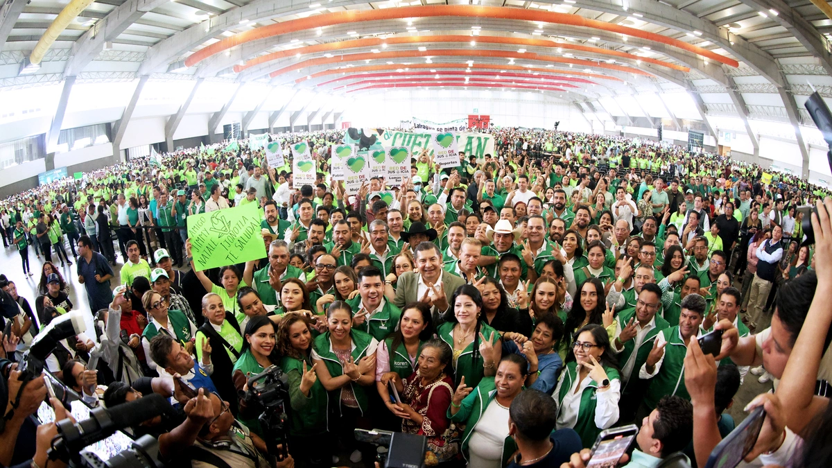 El Partido Verde muestra fortaleza en Puebla en encuentro con más de 18 mil simpatizantes