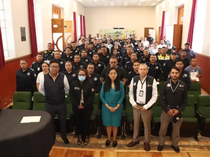 Ariadna Ayala, presidenta de Atlixco, fortalece la profesionalización policial con apoyo de la FGR.