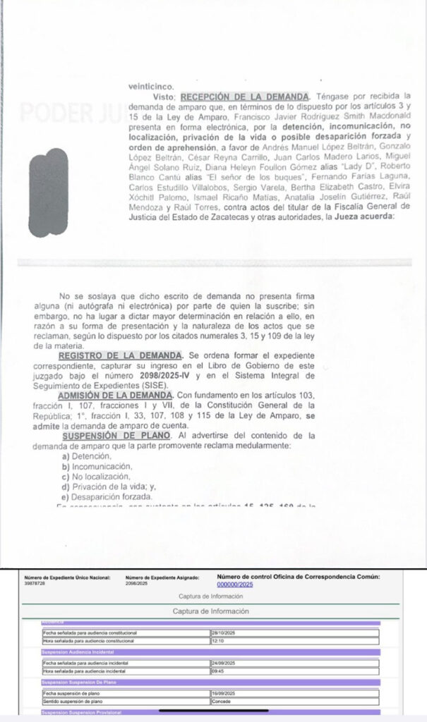 Imágenes del documento compartidas por el periodista Claudio Ochoa Huerta en su cuenta de X.