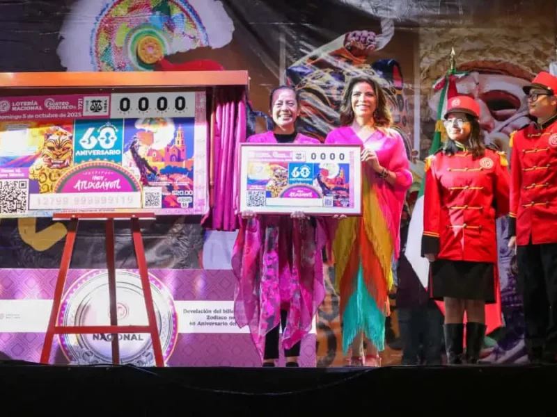 Atlixco se proyecta a nivel nacional: Ariadna Ayala presenta billete conmemorativo del Huey Atlixcáyotl junto a la Lotería Nacional