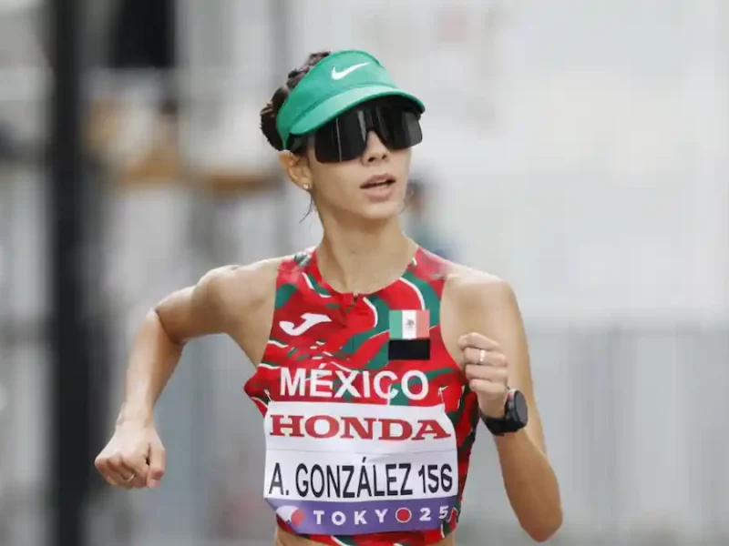 Alegna González, la mexicana que estableció récord en el Mundial de Atletismo de Tokio 2025.