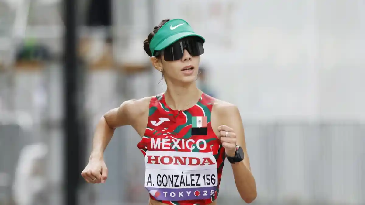 Alegna González, la mexicana que estableció récord en el Mundial de Atletismo de Tokio 2025.