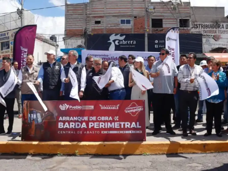 Arrancan la construcción de barda perimetral en la Central de Abasto.