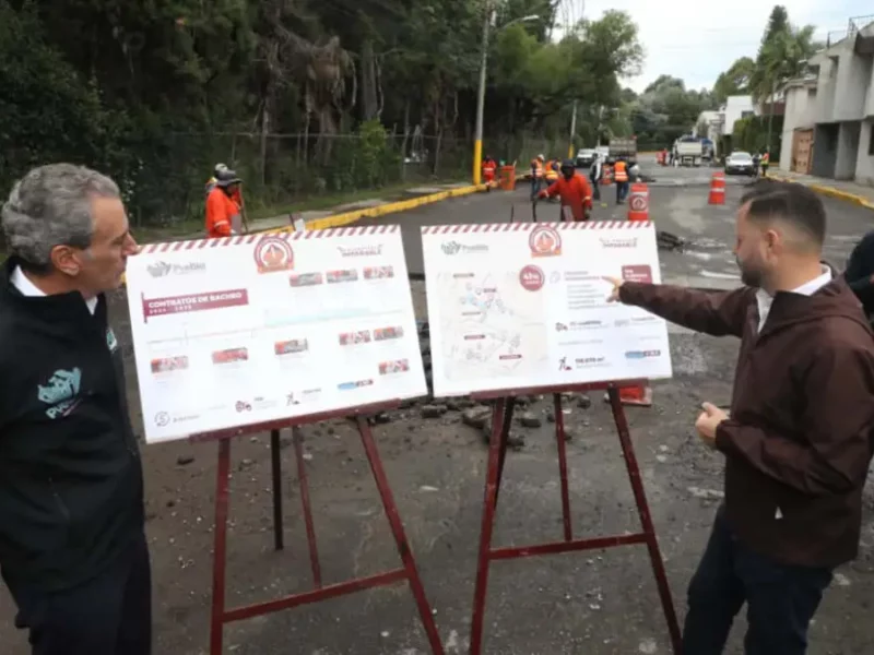 Con paso firme Gobierno de la Ciudad avanza con la Campaña Bacheando Puebla