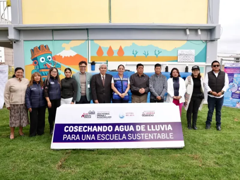 Promueve Lupita Cuautle conciencia ambiental en escuelas con mecanismos de captación de agua