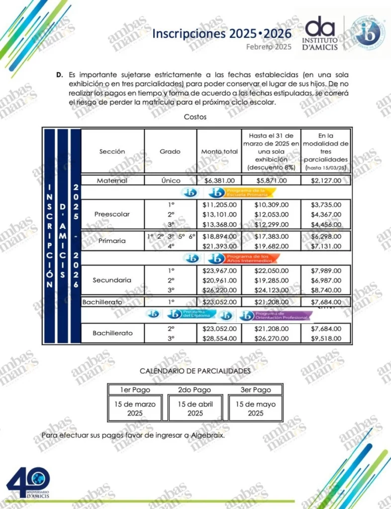 Padres de familia de D’Amicis están preocupados de que el homicida de Natalia Andrade vaya a clases ahí.