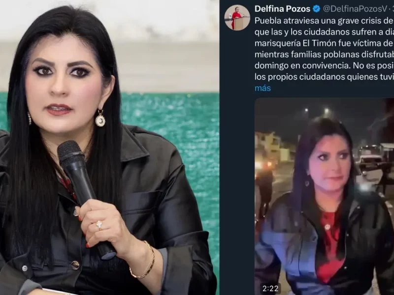 Delfina Pozos se brinca una zona acordonada y lucra con las víctimas de un asalto  