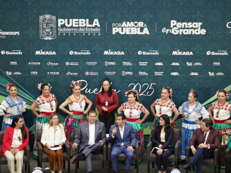 Desde la CDMX presentan el Mundial de Voleibol de Playa Sub-21 en Puebla