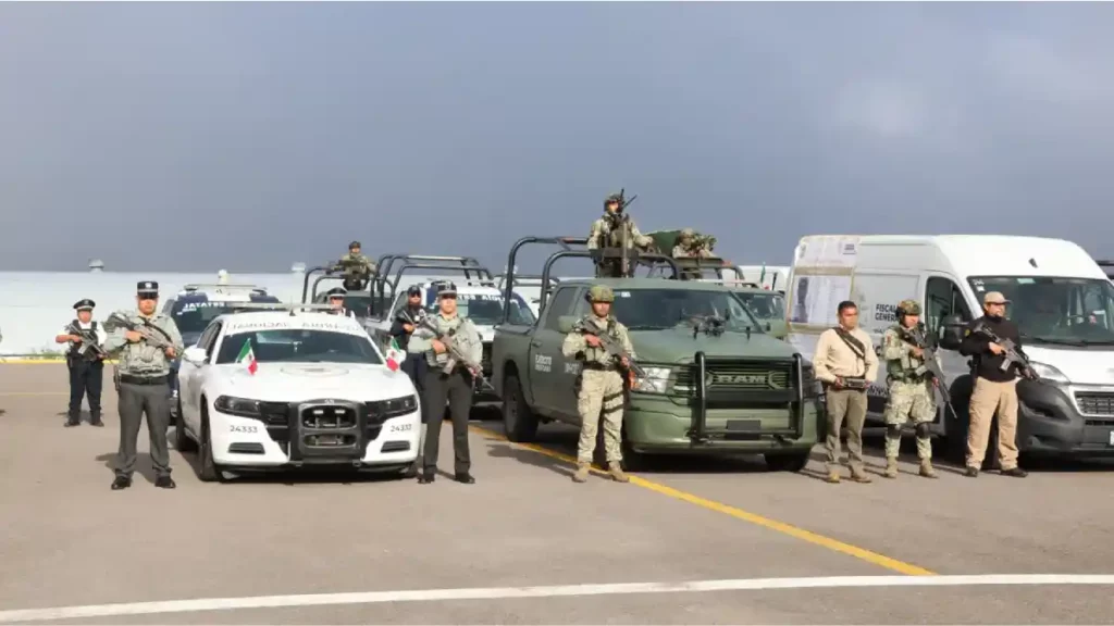 Autoridades que participaron en el operativo de búsqueda.