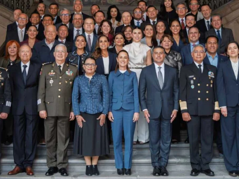 Armenta participa en la mesa de seguridad nacional con Sheinbaum, Harfuch y gobernadores 