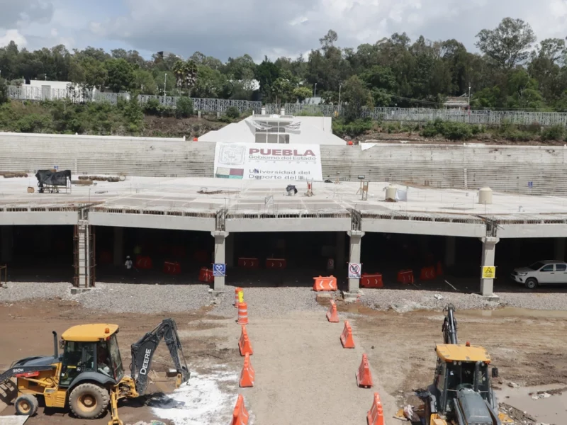 Construcción de la Universidad del Deporte de Puebla terminará antes de lo previsto