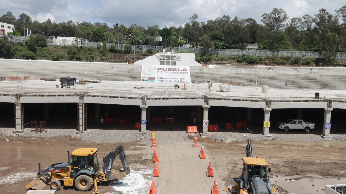 Construcción de la Universidad del Deporte de Puebla terminará antes de lo previsto