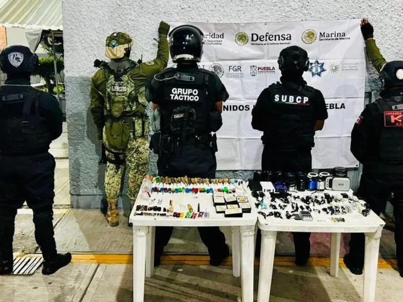 SSP realiza operativo en el Cereso de Tepexi de Rodríguez y Cholula 