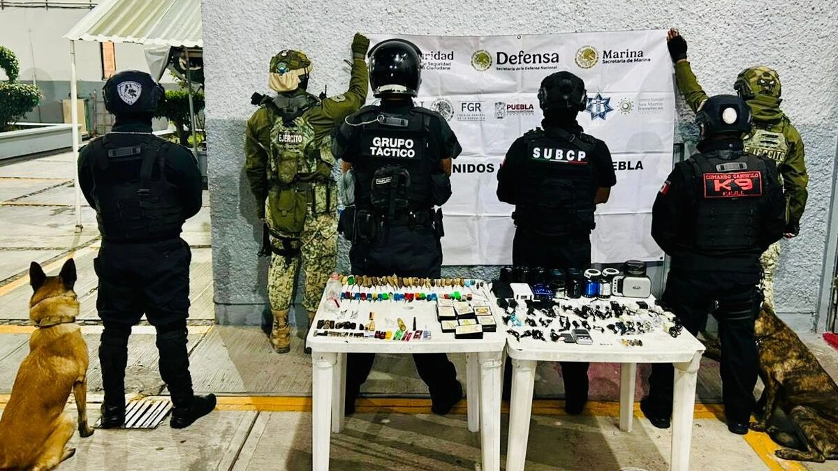 SSP realiza operativo en el Cereso de Tepexi de Rodríguez y Cholula 