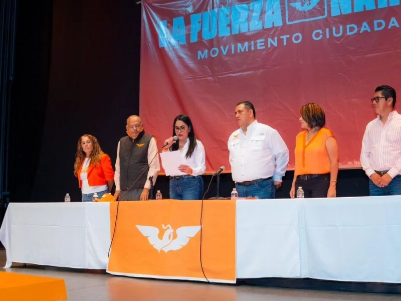 Toman protesta a la nueva Comisión Operativa Municipal de MC en Puebla