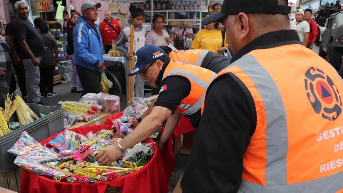 Decomisan más de 350 kilogramos de pirotecnia previo al Grito de Independencia en Puebla
