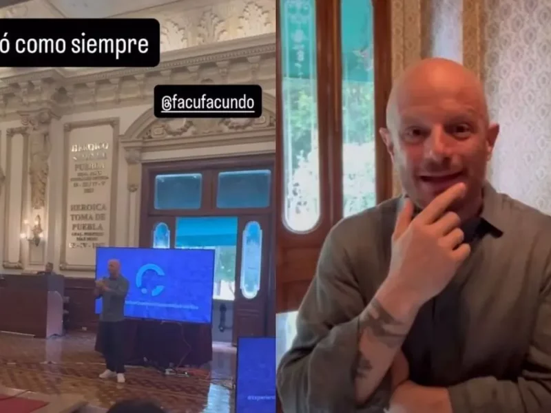 Facundo da conferencia en el Ayuntamiento de Puebla a alcaldes de ciudades capitales