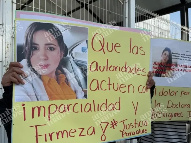Posponen juicio por feminicidio de Aline, pero logran mantener al acusado en prisión