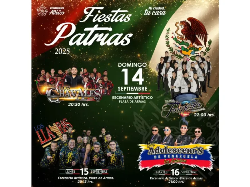 fiestas patrias Atlixco 2025