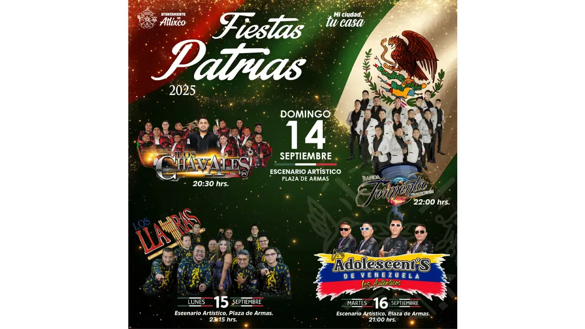 fiestas patrias Atlixco 2025
