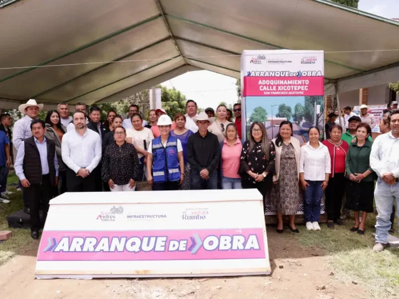 Continúa Lupita Cuautle con mejora de la infraestructura en San Andrés Cholula