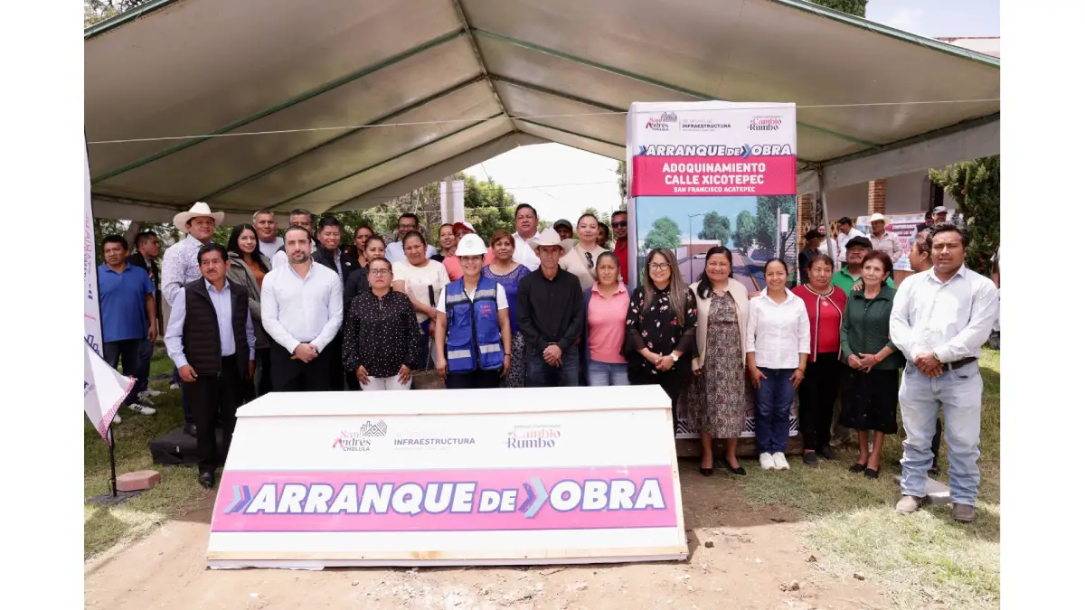 Continúa Lupita Cuautle con mejora de la infraestructura en San Andrés Cholula