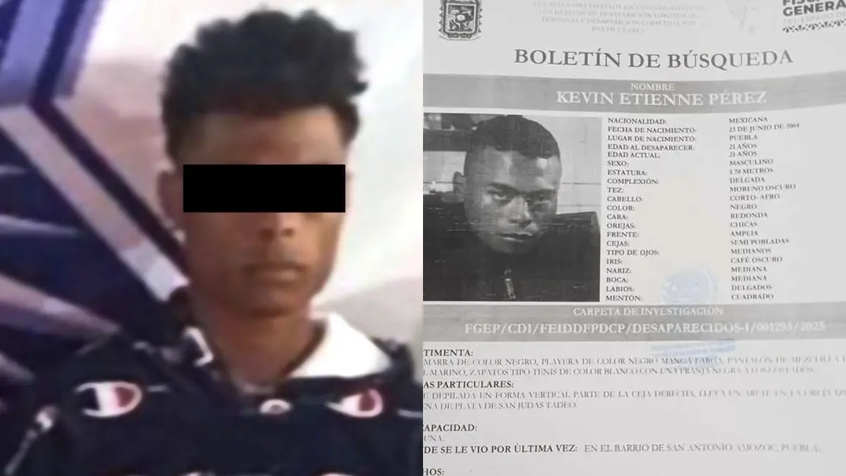 Kevin, uno de los desaparecidos de Amozoc, estuvo detenido por portación de arma
