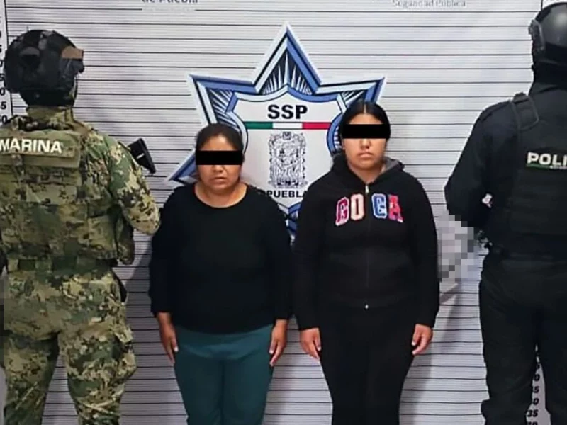 Caen madre e hija vinculadas a la banda de “Los Carriles” en Texmelucan 