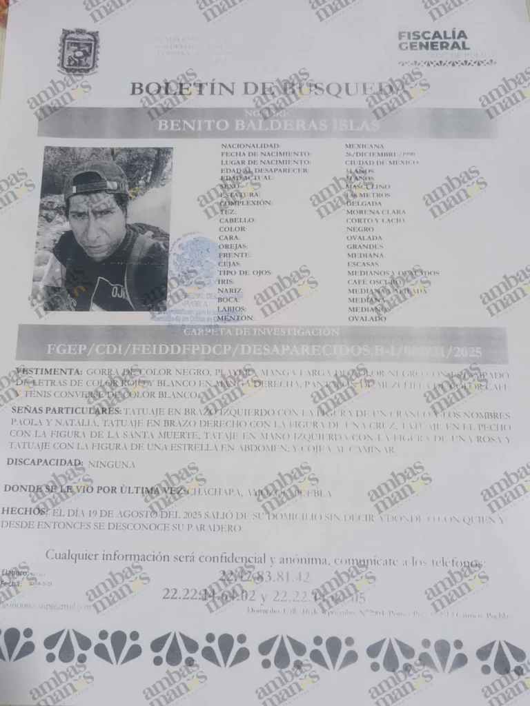 Ya fue identificado el cuerpo hallado al interior de un tambo que fue abandonado cerca del mercado 5 de Mayo en Puebla. Se trata de Benito, un hombre de 34 años que vivía en el municipio de Amozoc y estaba reportado como desaparecido.