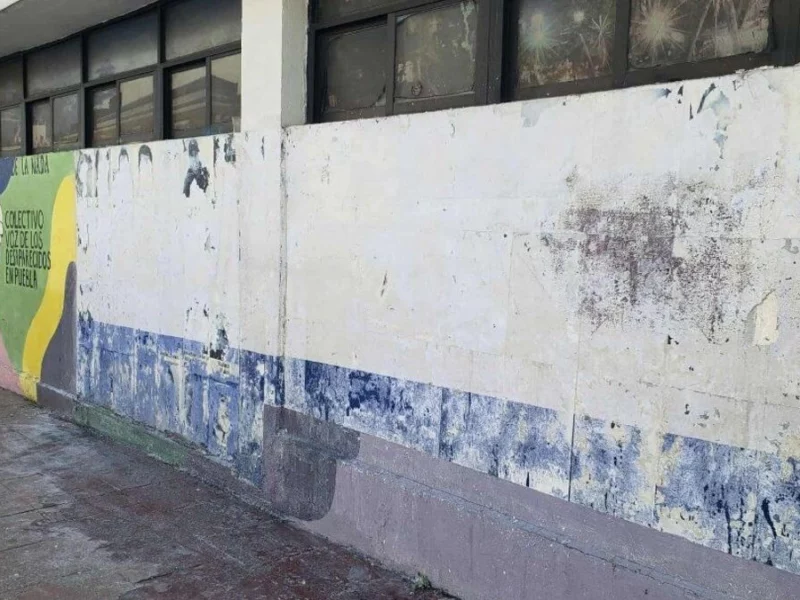 Ayuntamiento de Puebla retira mural del colectivo Voz de los Desaparecidos