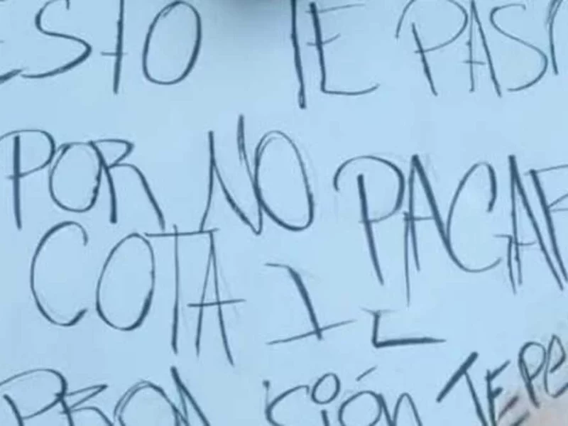 Dejan cabeza humana con narcomensaje en Acatzingo