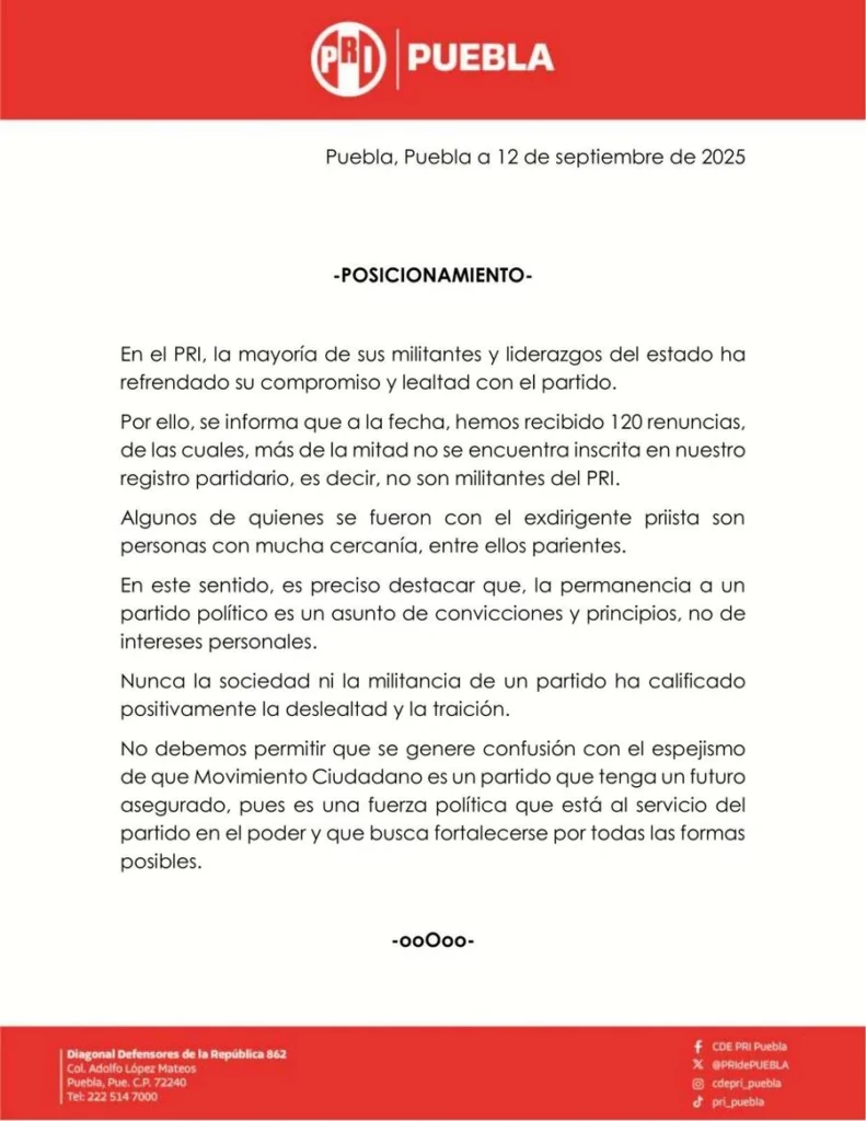 Néstor se llevó a al menos 120 priistas a Movimiento Ciudadano.