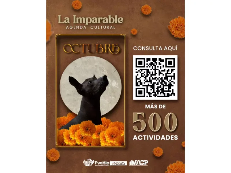 Presenta IMACP más de 500 actividades para octubre en la Agenda Cultural