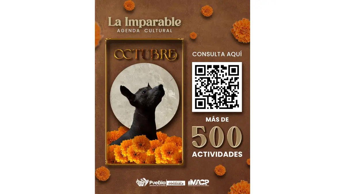 Presenta IMACP más de 500 actividades para octubre en la Agenda Cultural