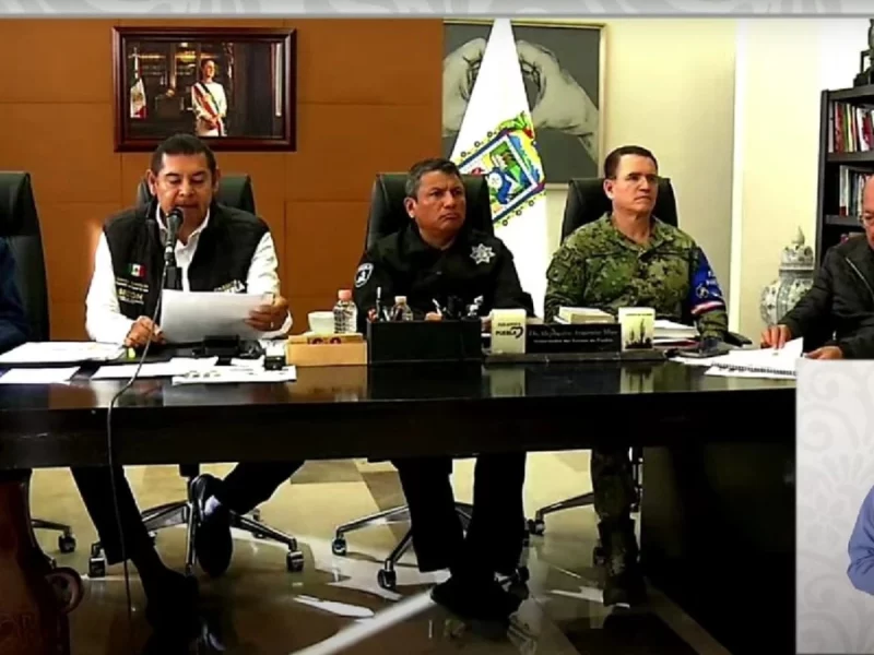 Durante "la mañanera", Armenta actualiza el reporte de afectaciones por Jerry en Puebla