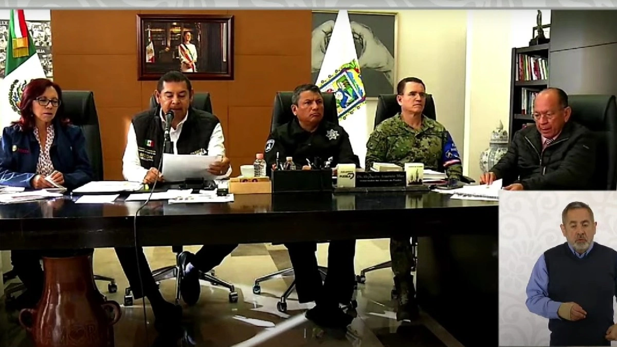 Durante "la mañanera", Armenta actualiza el reporte de afectaciones por Jerry en Puebla