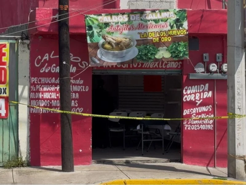 Matan a hombre en un negocio de caldos en Cuautlancingo; investigan crimen pasional 