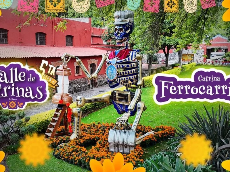 La "Catrina ferrocarrilero", el alma del tren y la harina que dieron rumbo a Atlixco