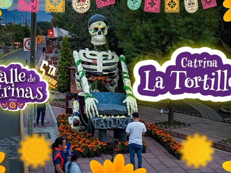 Ariadna Ayala impulsa la tradición con la “Catrina tortillera” en el Festival Valle de Catrinas