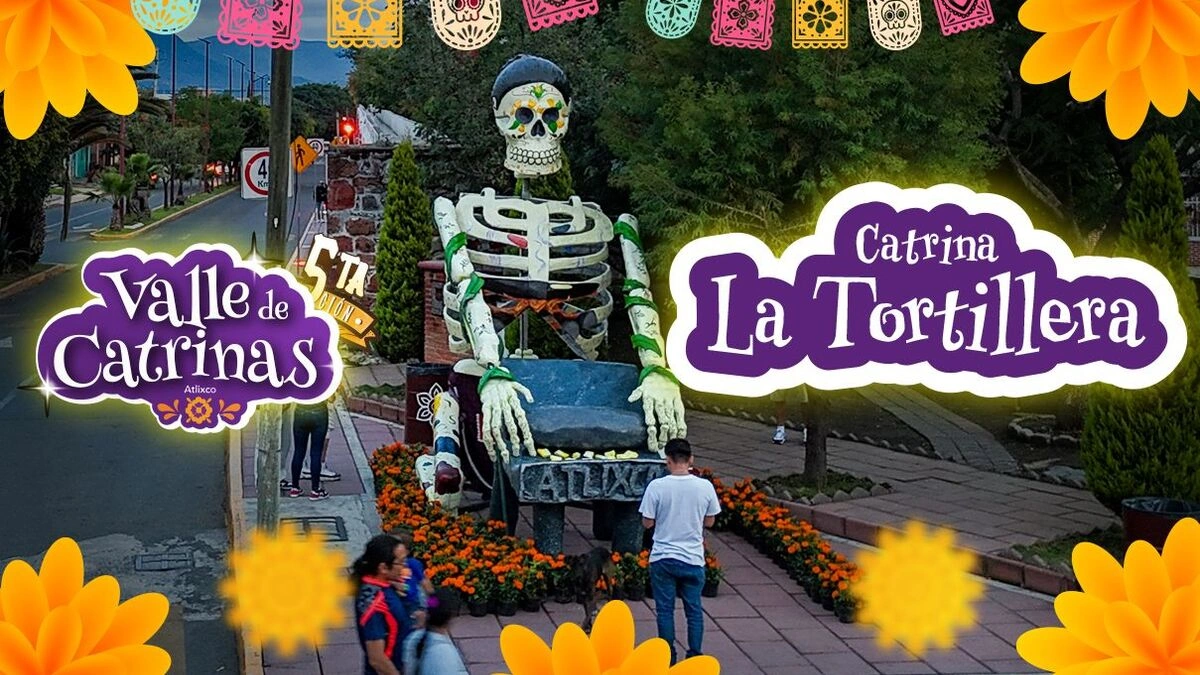 Ariadna Ayala impulsa la tradición con la “Catrina tortillera” en el Festival Valle de Catrinas