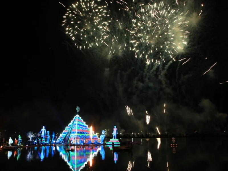 Instalarán gradas sobre el agua en el Festival de la Luz y de la Vida Chignahuapan 2025