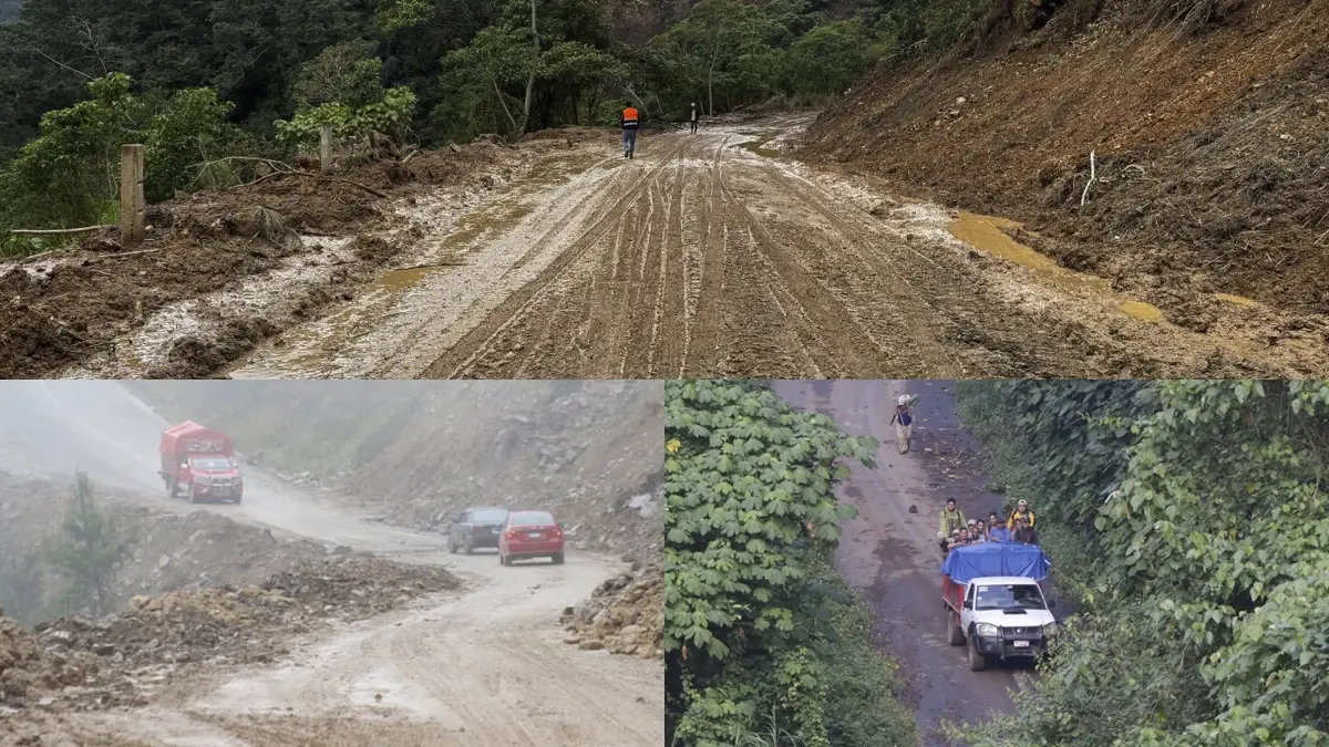 Luego de las lluvias, reabren caminos en Honey, La Ceiba y Eloxochitlán
