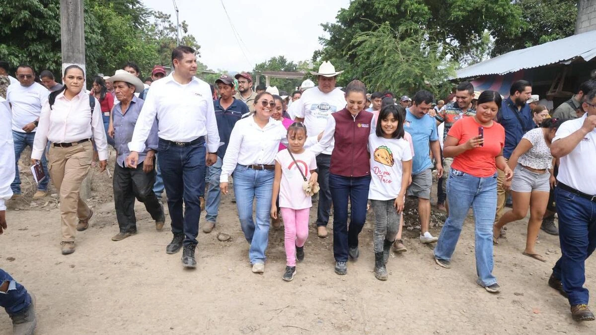 Claudia Sheinbaum regresa a Puebla para verificar daños por las lluvias; recorre Pantepec con Armenta  