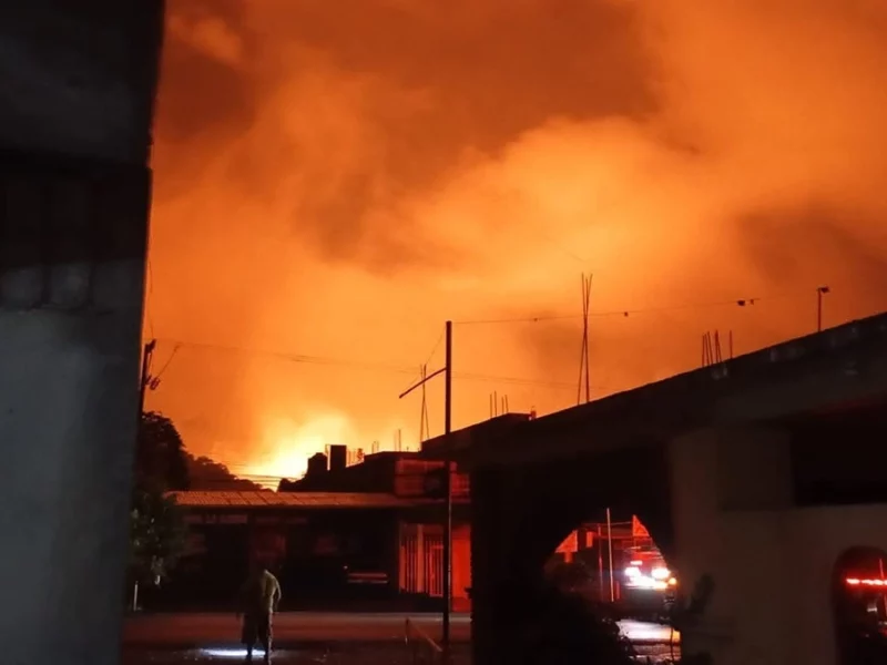 Explota la válvula de un ducto de gas en “La Ceiba” de Xicotepec de Juárez